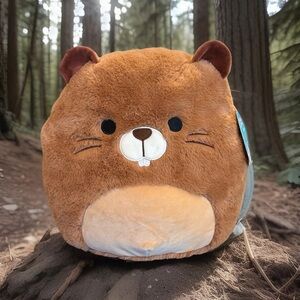 NWT 12” Squishmallows Fuzzamallow Chip the Beaver Stuffed Animal Plush 2022
